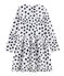 Robe fille Jean Jullien blanc MARSHMALLOW/ DOTTIES