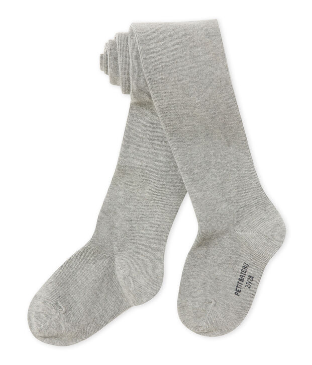 Collant fille gris