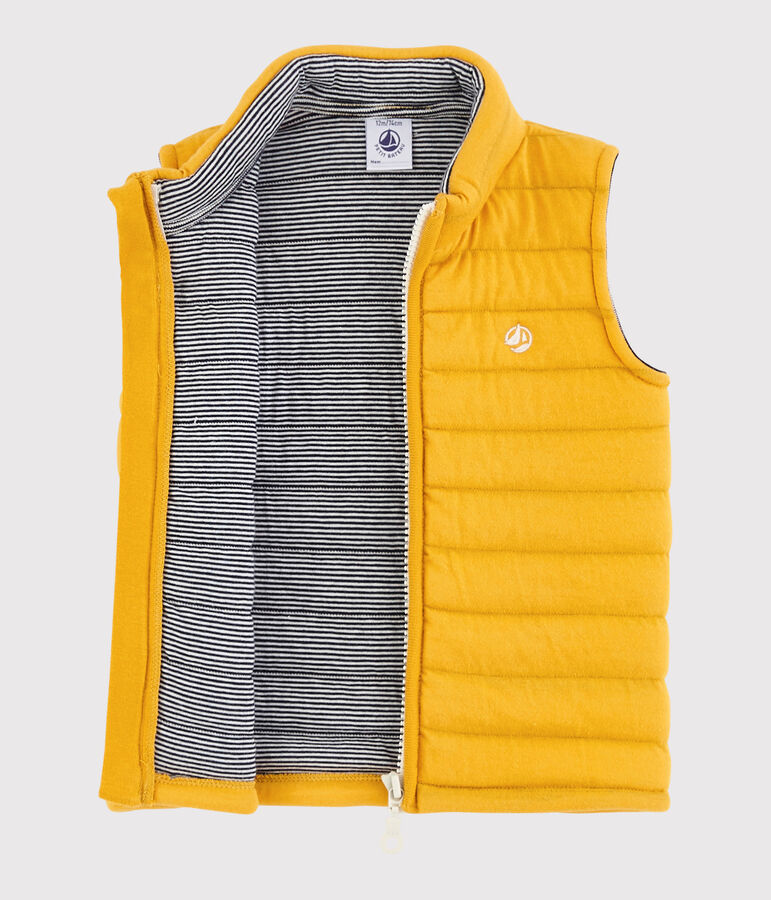 Blouson sans manches b&eacute;b&eacute; gar&ccedil;on jaune