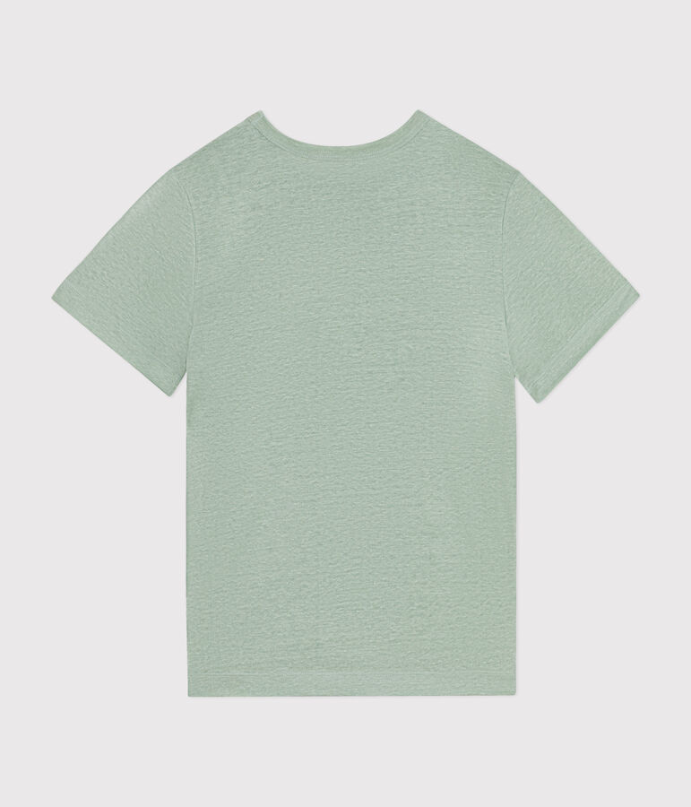 Tee-shirt en lin femme vert HERBIER