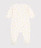 Pyjama bébé en coton blanc MARSHMALLOW/ ORGE