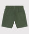 Short en twill de coton et lin enfant vert CROCO