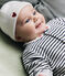 Bonnet naissance tricoté en coton blanc MARSHMALLOW