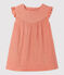 Robe en gaze de coton bio bébé rose PAPAYE