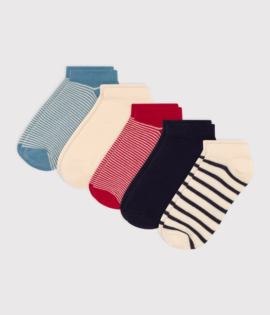 Lot de 5 paires de chaussettes rayures en jersey de coton enfants variante 1