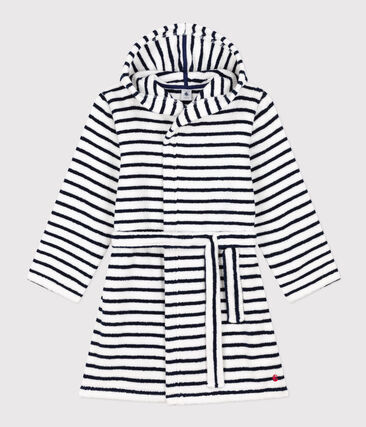 Peignoir rayé en éponge enfant