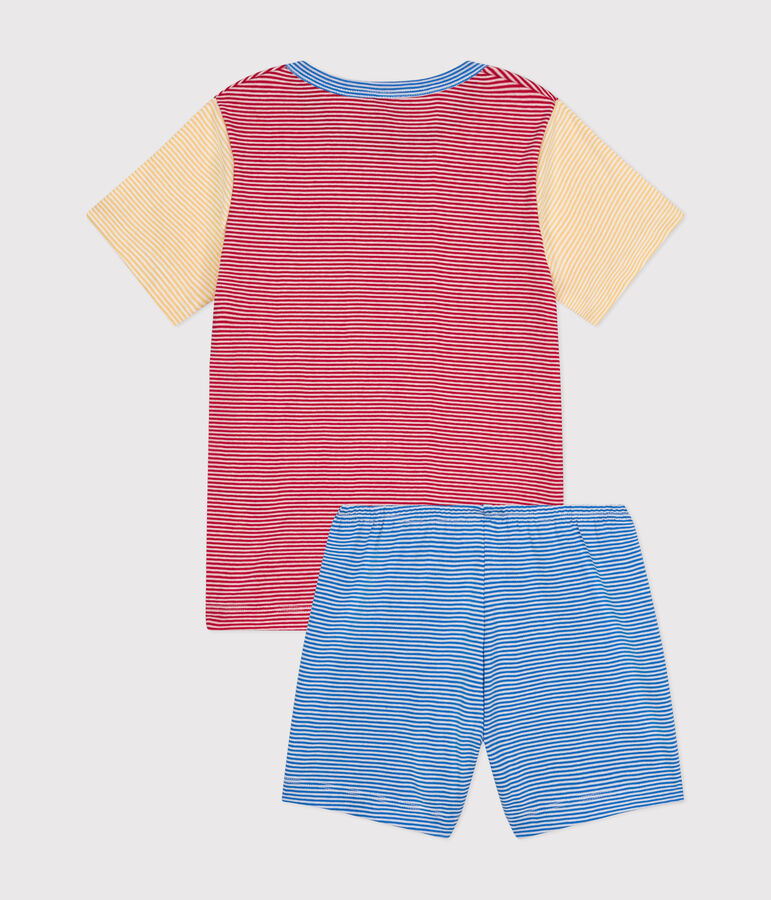 Pyjama short ray&eacute; en coton enfant CORRIDA/ MULTICO