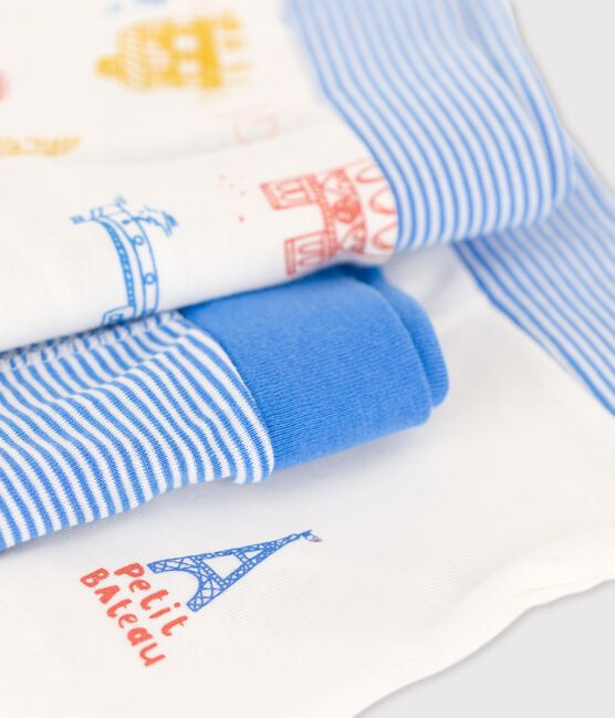 Lot de 3 boxers petit garçon Paris en coton variante 1