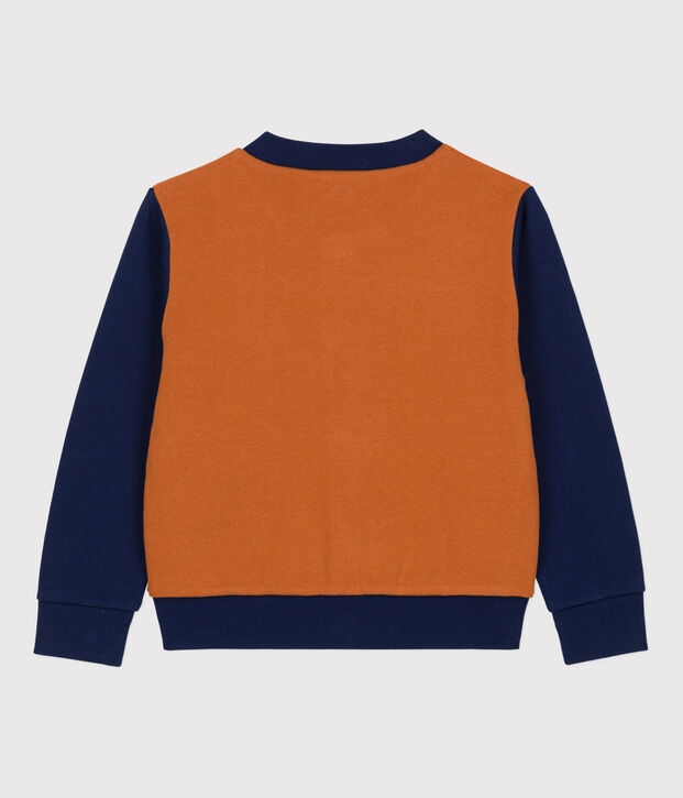 Teddy en molleton enfant fille / gar&ccedil;on marron/bleu