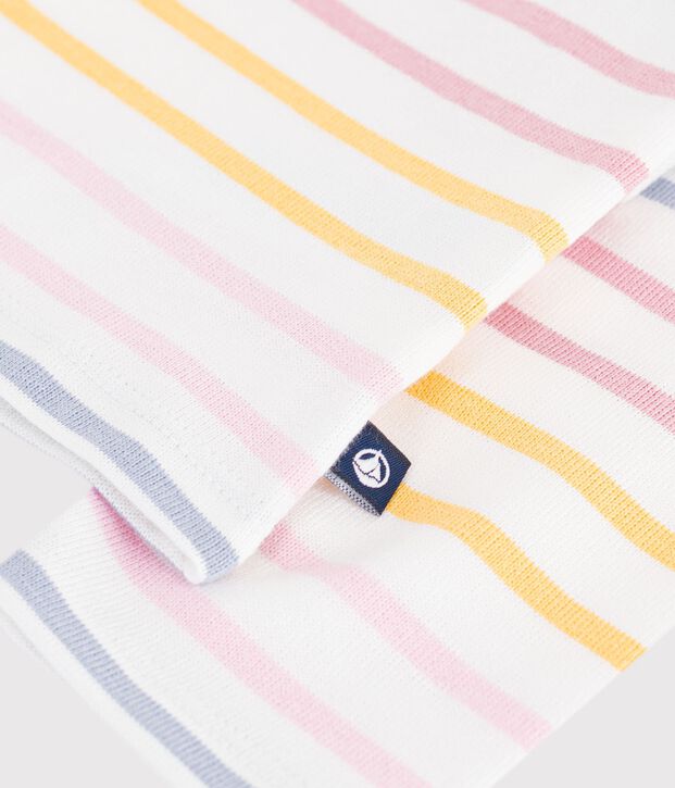 Marini&egrave;re b&eacute;b&eacute; en coton blanc/multicouleur