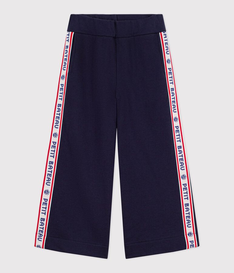 Pantalon de jogging enfant en coton bleu SMOKING
