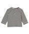 tee-shirt rayé bébé garçon noir CITY/blanc MARSHMALLOW