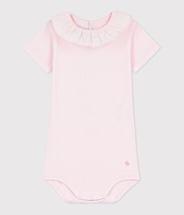 Body bébé en coton à col, uni