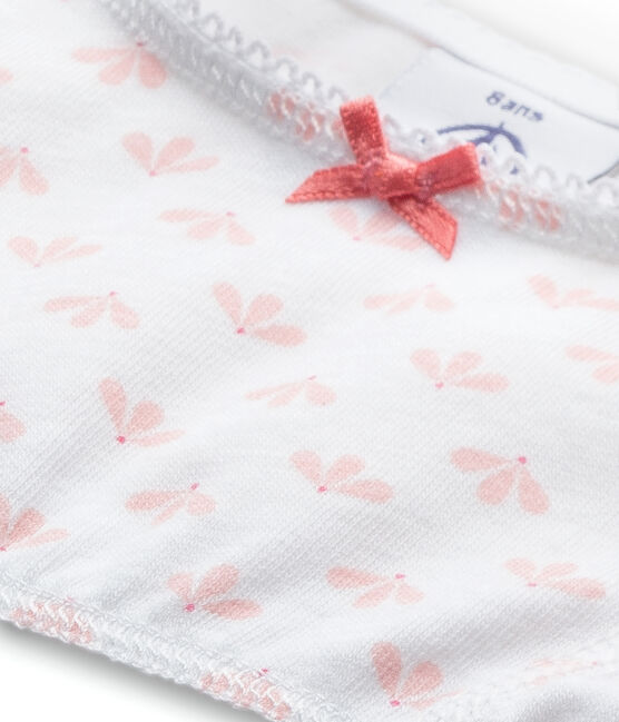 Brassière fille imprimée blanc ECUME/rose VENUS/ MULTICO