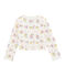Cardigan enfant fille blanc MARSHMALLOW/blanc MULTICO