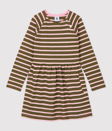 PETIT BATEAU - Robe manches longues en coton enfant fille