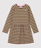 Robe manches longues en coton enfant fille MILITARY/ CHARME BRILLANT