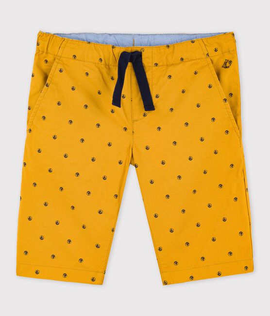Bermuda enfant jaune TOPAZE/blanc FETA