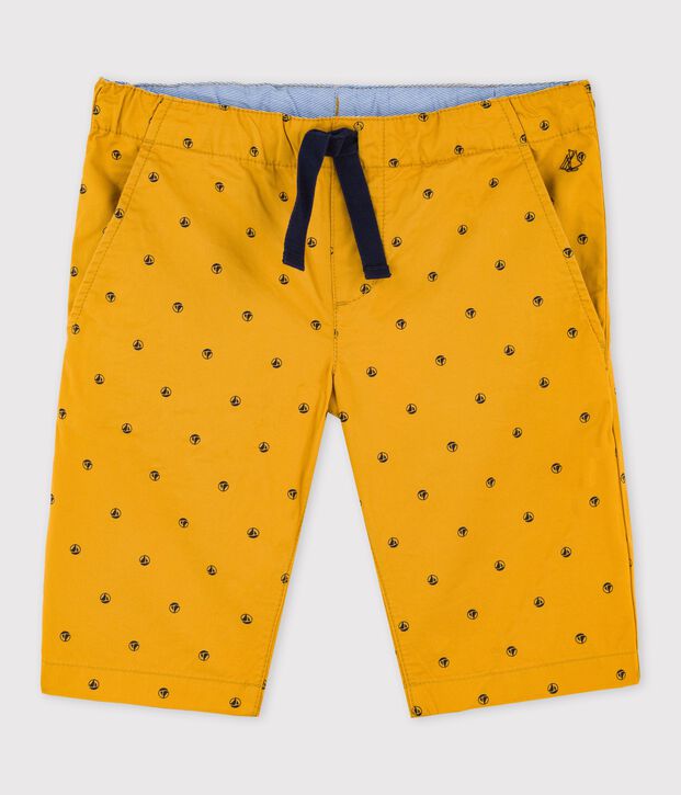 Bermuda enfant jaune/beige