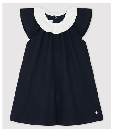 PETIT BATEAU - Robe body avec col en côte bébé fille