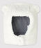 Bonnet en sherpa bébé fille/garçon blanc MARSHMALLOW