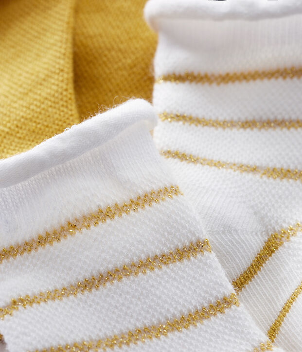 Lot de 2 paires de chaussettes l&eacute;g&egrave;res b&eacute;b&eacute; fille multicouleur