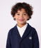 Cardigan enfant en coton uni bleu SMOKING