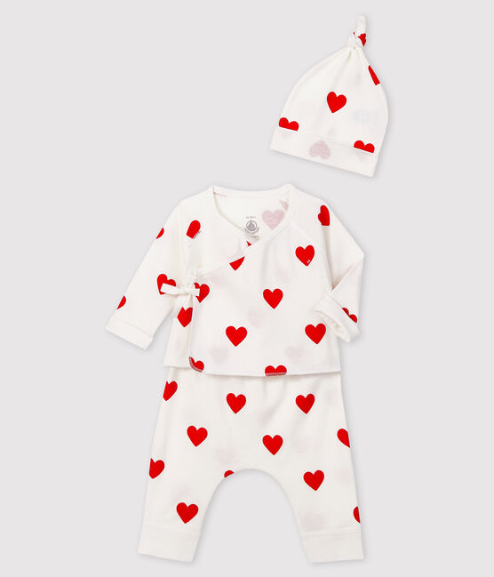 Pyjacourt Fille Blanc Marshmallow Rouge Terkuit Petit Bateau Pyjama Pyjama Ado Pyjama Ado Fille