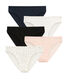 Lot de 5 culottes femme en coton léger