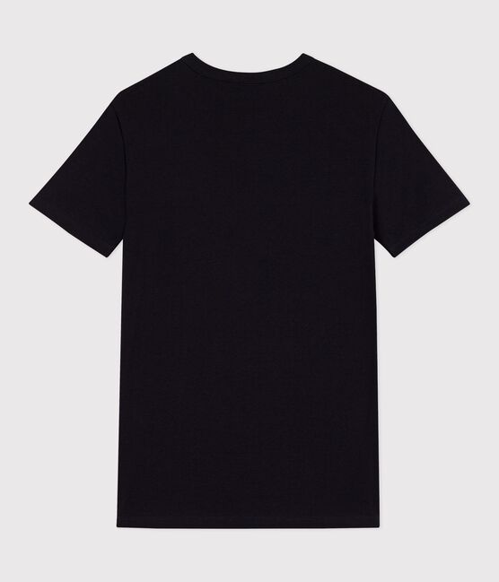 Tee-shirt l'Iconique manches courtes en côte unie femme noir BLACK