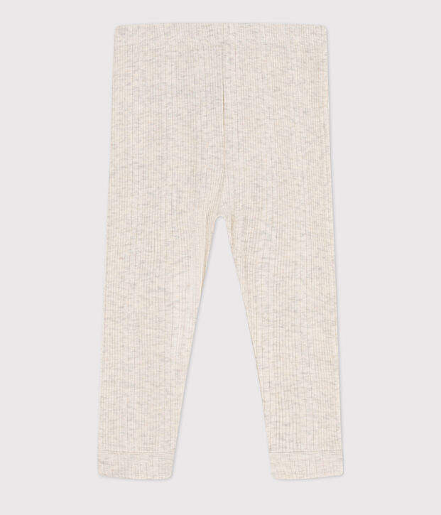 Legging en coton b&eacute;b&eacute; beige