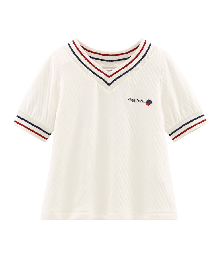 Top enfant fille blanc MARSHMALLOW