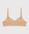 Soutien-gorge triangle en coton enfant beige TRENCH