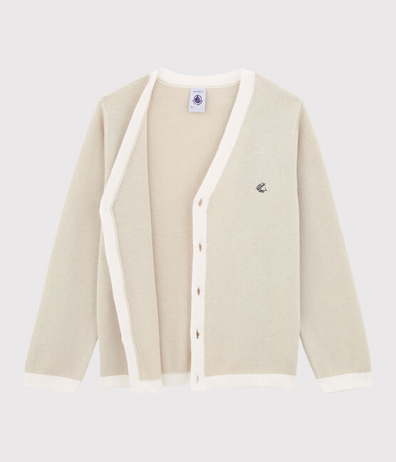 Cardigan enfant garçon beige FETA