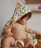 Carr&eacute; de bain et gant b&eacute;b&eacute; imprim&eacute;s fruits blanc/jaune/multicouleur
