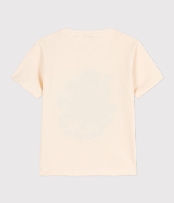 Tee-shirt floqué manches courtes enfant garçon écru AVALANCHE