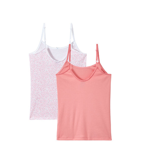 Lot de 2 chemises à bretelles fille blanc LOT