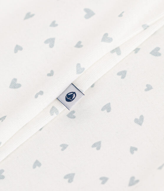 Pyjama imprimé en coton bébé bleu MARSHMALLOW/blanc GOMME