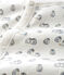 Combisac bébé en côte blanc MARSHMALLOW/bleu TOUDOU/ MULTICO