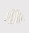 Brassière bébé en laine et coton blanc LAIT