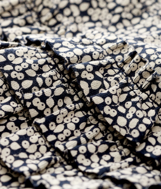 Legging imprim&eacute; b&eacute;b&eacute; fille bleu/blanc