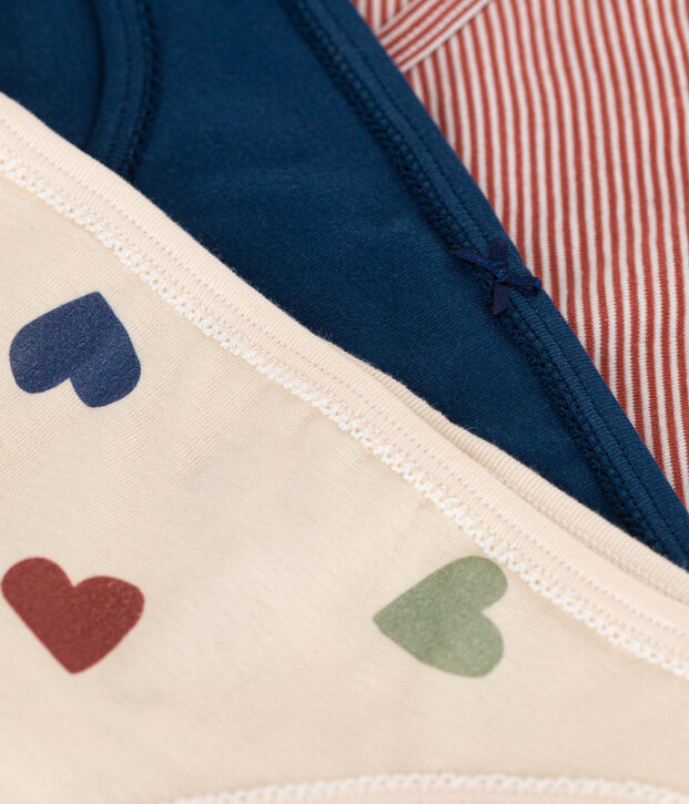 Lot de 3 culottes en coton femme multicouleur