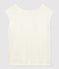 T-shirt en lin uni Femme blanc MARSHMALLOW
