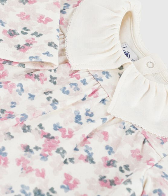 Blouse bébé en coton manches longues, imprimé fleurs MILK/ MULTICO