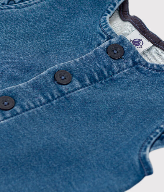 Combinaison sans manche en denim bébé bleu BLEU DELAVE