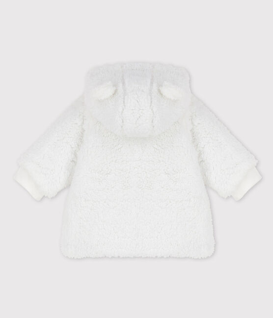 Manteau en sherpa douce bébé. blanc MARSHMALLOW