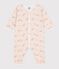 Pyjama b&eacute;b&eacute; en coton sans pieds imprim&eacute; &eacute;l&eacute;phants blanc MARSHMALLOW/blanc MULTICO