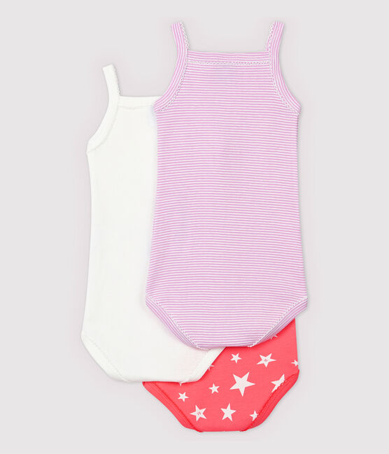 Lot de 3 bodies à bretelles bébé fille variante 1