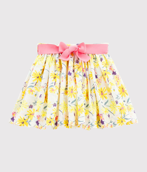 Jupe enfant fille blanc/multicouleur