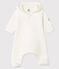 Combinaison longue bébé en tubique matelassé blanc MARSHMALLOW